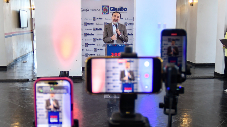 El alcalde de Quito, Pabel Muñoz, se pronunció por las protestas en la capital.