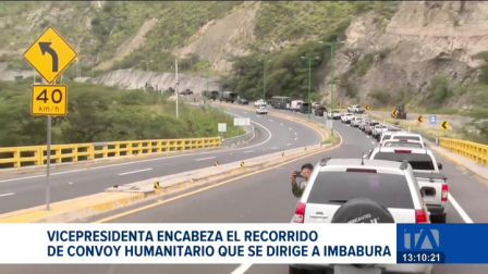 Convoy humanitario salió desde Tababela con destino a Imbabura, transportando alimentos, medicinas y gas de uso doméstico. La vicepresidenta de la República encabezó el recorrido.

Un reportaje de Karen Haro