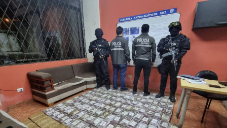 La droga incautada en Santo Domingo y que tenía destino internacional.