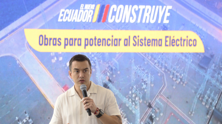 Daniel Noboa en inauguración de termoeléctrica en El Oro