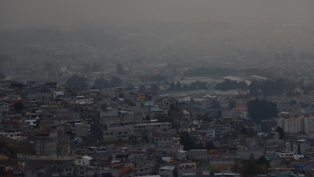 Una fuerte lluvia se registró en Quito este sábado 18 de octubre del 2025