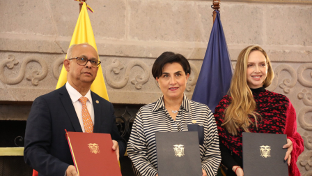 Firma de convenios en materia de seguridad entre OEA y Ecuador