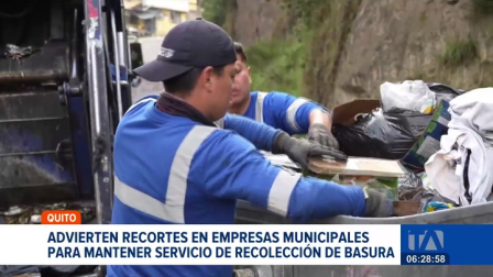 El alcalde de Quito advirtió sobre posibles recortes en las empresas municipales ante la necesidad de recursos para mantener el servicio de recolección de basura. Aseguró además que aún es incierta la modalidad en la que podría retomarse el cobro.

Un reportaje de Stephany Paz