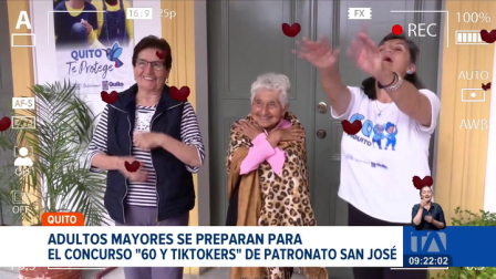 El Municipio de Quito presentó “60 y Tiktokers”, un concurso que busca que los adultos mayores se conviertan en influencers. La iniciativa fomenta la creatividad, el aprendizaje y el ejercicio de sus derechos.

Un reportaje de Mishell Vilacís