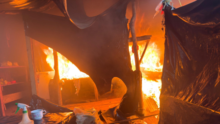 Militares encontraron un campamento ilegal en el sector Cerro Negro, cantón Pucará.