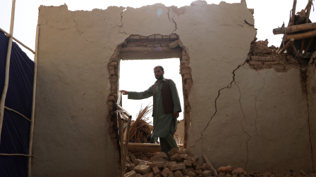 El terremoto en Afganistán, este lunes 3 de noviembre del 2025, causó la destrucción de viviendas en infraestructuras