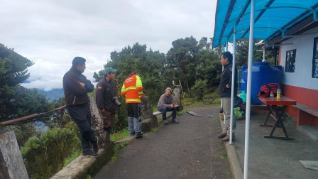 En el refugio del volcán Tungurahua se coordinan acciones de búsqueda