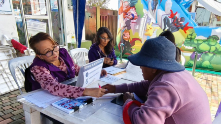La Unidad del Registro Social participó en una brigada social desarrollada en la parroquia Llano Chico, en el Distrito Metropolitano de Quito, el miércoles 5 de noviembre del 2025.