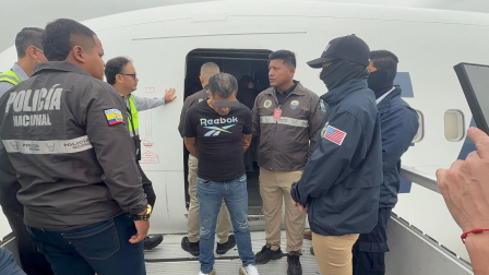 El hombre más buscado de Loja fue extraditado desde EE.UU. a Guayaquil.