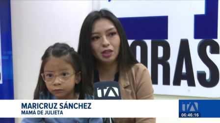 Julieta padece una enfermedad catastrófica y necesita un trasplante bipulmonar, una operación que no se realiza en Ecuador. Su madre solicita al Gobierno una visa humanitaria para que pueda recibir el tratamiento en el exterior.

Un reportaje de Nathalie Jiménez