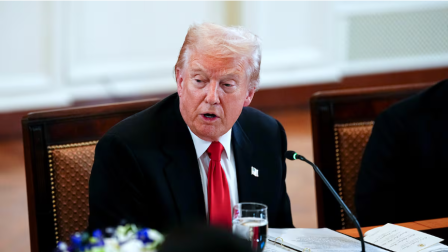 El presidente Donald Trump en una oficina de la Casa Blanca en noviembre del 2025.