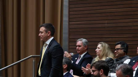 El presidente Daniel Noboa en su último viaje a la ceremonia de Cambio de Mando en Bolivia.