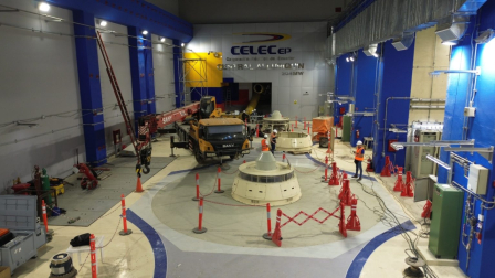 La central hidroeléctrica Alluriquín empezó a funcionar en su totalidad.