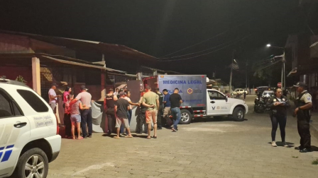 La Policía Nacional llegó al lugar del ataque armado en contra de un estudiante en Santa Ana, en Manabí.