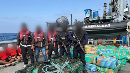 La operación se realizó en las costas de Ecuador.
