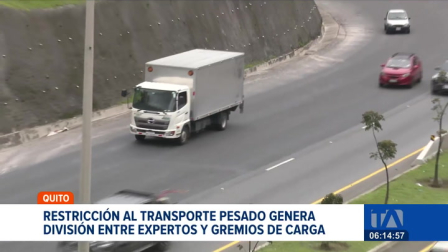 Algunos sectores la consideran necesaria la restricción para el transporte pesado en Quito para reducir los siniestros de tránsito, mientras otros alertan sobre pérdidas económicas para el sector de carga.

Un reportaje de Gustavo Jaramillo
