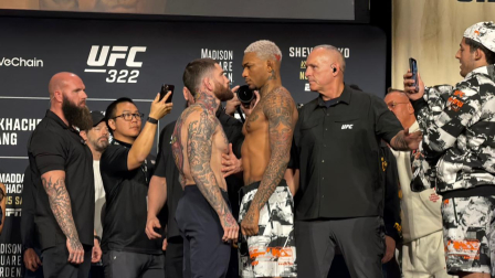 A la izquierda Sean Brady y a la derecha Michael Morales en el UFC 322