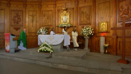 Misa del domingo con el padre Allan Mendoza desde la Capilla La Dolorosa del colegio San Gabriel de Quito