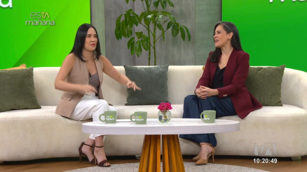 La periodista Andrea Bernal nos visitó en el set de esTAmañana para contarnos los detalles de su nuevo programa y su regreso a la pantalla de Teleamazonas.