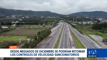 Desde mediados de diciembre del 2025 podrían retomarse en Quito los controles de velocidad sancionatorios. Las autoridades municipales trabajan para acelerar este proceso y anunciaron que prevén instalar seis nuevos radares educativos.

Un reportaje de Stephany Paz
