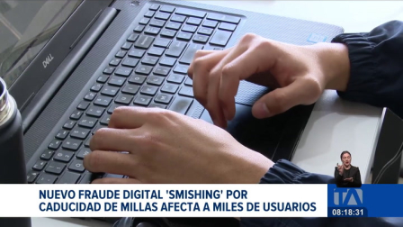 Expertos alertan una nueva modalidad de fraude digital en Ecuador: el smishing por caducidad de millas. Se trata de mensajes de texto en los que se engaña a usuarios con el objetivo de robar información financiera.

Un reportaje de María Fernanda Utreras