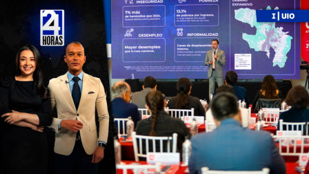 Revise las noticias más destacadas de Quito en la Primera Emisión del Noticiero 24 Horas de este jueves 27 de noviembre del 2025. Con Juan Miguel Rodríguez y Andrea Samaniego.