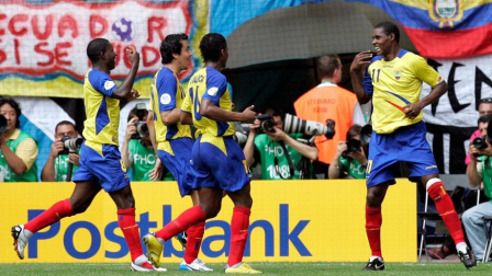 La celebración del gol de Ecuador en el Mundial del 2006