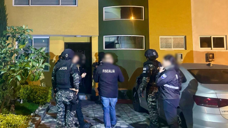 La Fiscalía y policía de Ecuador tuvieron el apoyo de HSI para el operativo