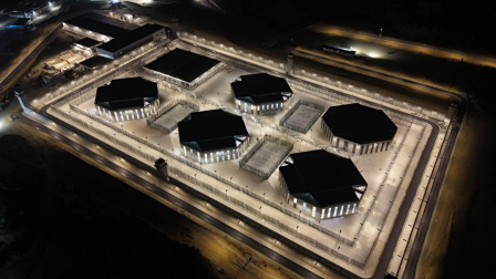 Foto difundida por el ministro del Interior, John  Reimberg sobre la Cárcel del Encuentro