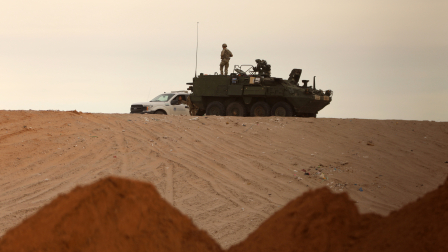 La frontera de EE.UU. y México es vigilada por el Ejército de Estados Unidos.