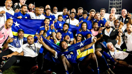 Una de las fotografías de la clasificación al Mundial de la Selección de Curazao