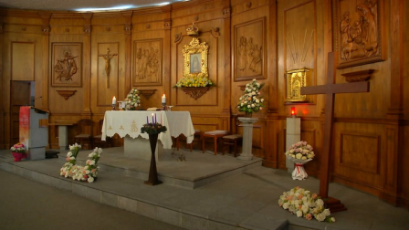 Misa del domingo con el padre Allan Mendoza desde la Capilla La Dolorosa del colegio San Gabriel de Quito.