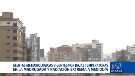 El clima presenta un comportamiento inusual para esta temporada. Las autoridades emitieron dos alertas: una por el marcado descenso de temperatura durante la madrugada y otra por niveles extremadamente altos de radiación en horas del mediodía.

Un reportaje de Stephany Paz