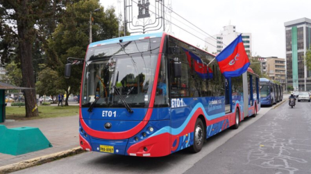 En marzo del 2025 comenzaron a circular en Quito las primeras unidades de trolebuses 100%