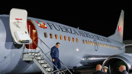 Presidente interino de Perú llegó a Quito para mantener encuentro con Daniel Noboa