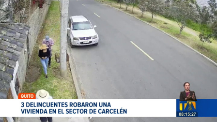 Sospechosos robaron una vivienda ubicada en el sector de Carcelén, en el norte de Quito. Las personas permanecieron cerca de 30 minutos en el inmueble y causaron un perjuicio económico aproximado de ocho mil dólares.

Un reportaje de Gustavo Jaramillo