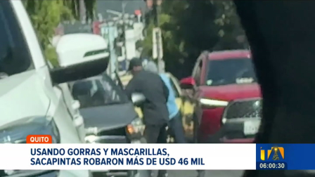 Hombres robaron más de 46 mil dólares en la avenida Gaspar de Villarroel, en el norte de Quito. Una persona resultó herida durante el asalto.

Un reportaje de Juan Miguel Rodríguez