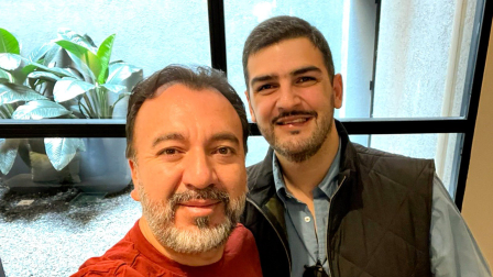 El alcalde de Quito, Pabel Muñoz, y el alcalde de Guayaquil, Aquiles Alvarez.