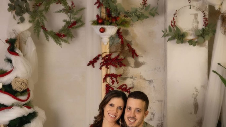 Chef Carolina Sánchez y su esposo Iñaki Murua en sesión de fotos antes del nacimiento de Alaia.