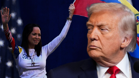 Donald Trump dijo que María Corina Machado no puede liderar Venezuela.