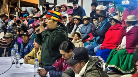 La Conaie rechazó la intervención de Estados Unidos en Venezuela.