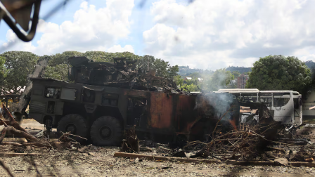 La intervención militar de Estados Unidos en Venezuela ocasionó daños en cuarteles.