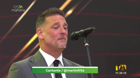 El cantante argentino nos muestra su talento en esTAmañana