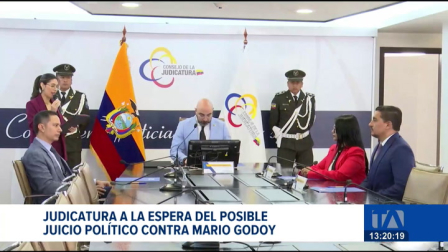 Mario Godoy, titular del Consejo de la Judicatura,  evitó responder a denuncias sobre presunto tráfico de influencias. Un reportaje de Fausto Yépez