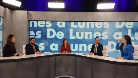 Panelistas en el programa de Lunea a Lunes este 12 de enero del 2026