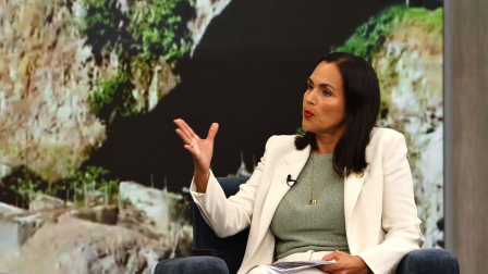 La ministra de Gobierno, Inés Manzano, en entrevista con De Lunes a Lunes este 12 de enero del 2026.