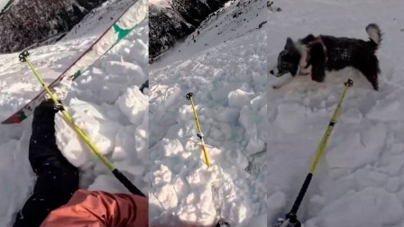 Repentina avalancha sorprende a esquiadora y su perro en montaña de Andorra