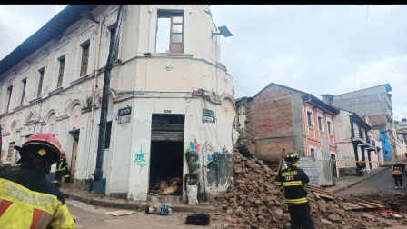 Una vivienda colapsó en el sector La Tola, en el centro de Quito