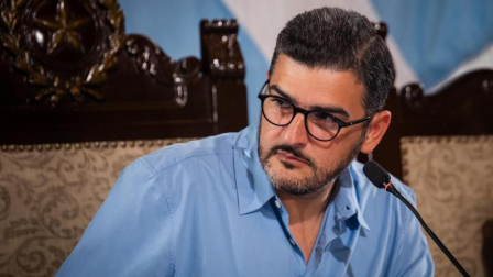 El alcalde de Guayaquil, Aquiles Alvarez, llegó a Quito, a la Fiscalía.