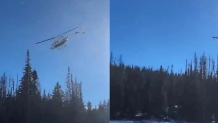 Helicóptero pierde estabilidad y se estrella en las montañas de Utah en EE.UU.
